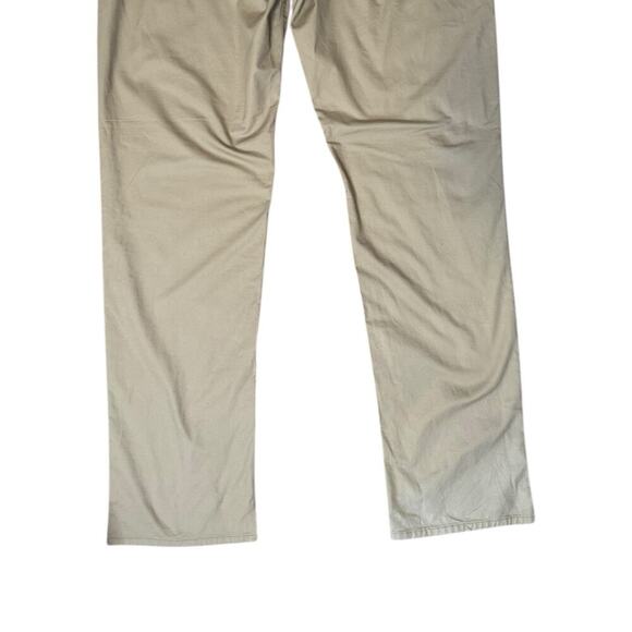 Peter Millar Pants Khaki Flat Front Twill Trousers Golf Preppy Chinos 42x33 - Picture 6 of 7